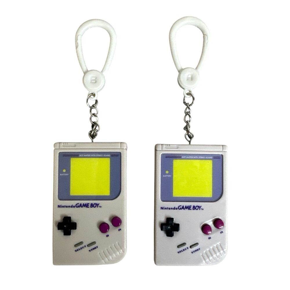 Nintendo Game Boy Classic Console Backpack Buddy Keychain Lot of 2 Toy
